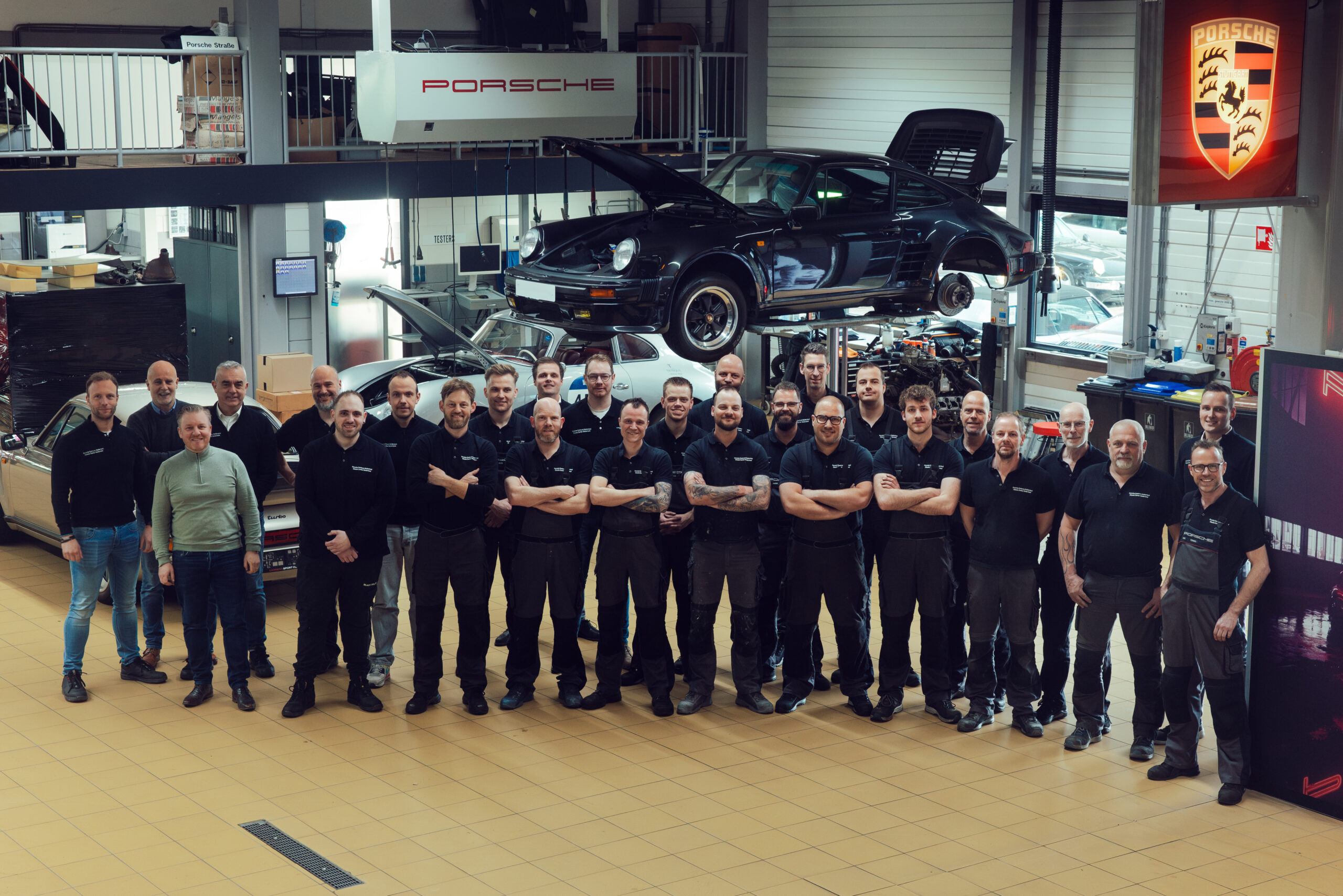 Teamfoto Porsche Classic Center Gelderland 